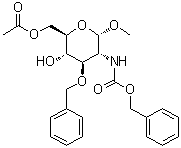 2-脫氧-2-[[(苯基甲氧基)羰基]氨基]-3-O-(苯基甲基)-alpha-D-吡喃葡萄糖苷 6-乙酸甲酯結(jié)構(gòu)式_114869-95-3結(jié)構(gòu)式