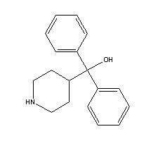 alpha,alpha-Diphenyl-4-piperidinomethanol Structure,115-46-8Structure