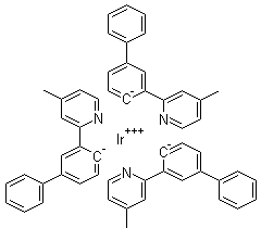 Iridium, tris[3-(4-methyl-2-pyridinyl-n)[1,1’-biphenyl]-4-yl-c] Structure,1160297-49-3Structure