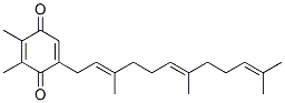 2,3-Dimethyl-5-[(2e,6e)-3,7,11-trimethyl-2,6,10-dodecatrienyl]-2,5-cyclohexadiene-1,4-dione Structure,1168-52-1Structure
