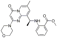 (S)-2-(1-(7-甲基-2-嗎啉-4-氧代-4H-吡啶并[1,2-a]嘧啶-9-基)乙基氨基)苯甲酸甲酯結(jié)構(gòu)式_1173900-38-3結(jié)構(gòu)式