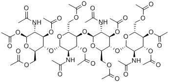 (5Xi)-2-乙酰氨基-3,4,6-三-O-乙酰基-2-脫氧-beta-D-來蘇-己糖吡喃糖苷-(1->4)-(5Xi)-2-乙酰氨基-3,6-二-O-乙?；?2-脫氧-beta-D-來蘇-己糖吡喃糖苷-(1->4)-(5Xi)-2-乙酰氨基-3,6-二-O-乙酰基-2-脫氧-beta-D-來蘇-己結(jié)構(gòu)式_117399-51-6結(jié)構(gòu)式