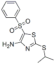 4-Amino-2-isopropylthio-5-(phenylsulfonyl)thiazole Structure,117420-81-2Structure