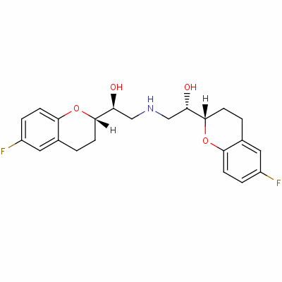 (1S)-1-[(2S)-6-氟色滿-2-基]-2-[[(2S)-2-[(2S)-6-氟色滿-2-基]-2-羥基乙基]氨基]乙醇結構式_118457-16-2結構式