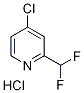 4-Chloro-2-(difluoromethyl)pyridine Structure,1193104-11-8Structure