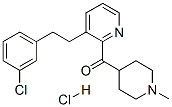 (1-Methyl-4-piperidinyl)[3-[2-(3-chlorophenyl)ethyl]pyridinyl]methanone hydrochloride Structure,119770-60-4Structure