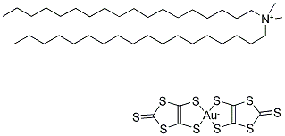 Dioctadecyldimethylammonium bis(1,3-dithiole-2-thione-4,5-dithiolato)aurate(iii) Structure,120141-26-6Structure