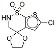 6’-Chloro-2’,3’-dihydro-spiro[1,3-dioxolane-2,4’-[4h]thieno[3,2-e][1,2]thiazine] 1’,1’-dioxide Structure,1206597-10-5Structure