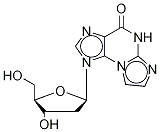 1-[(4S,5R)-4-羥基-5-(羥基甲基)四氫呋喃-2-基]-5H-咪唑并[2,1-b]嘌呤-4-酮結(jié)構(gòu)式_121055-53-6結(jié)構(gòu)式