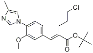 (E)-5-氯-2-(3-甲氧基-4-(4-甲基-1H-咪唑-1-基)亞芐基)戊酸叔丁酯結(jié)構(gòu)式_1225232-42-7結(jié)構(gòu)式