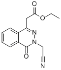 Ethyl 2-[3-(cyanomethyl)-4-oxo-3,4-dihydrophthalazin-1-yl]acetate Structure,122665-86-5Structure