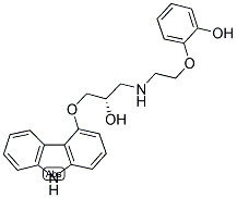 2-(2-{[3-(9H-carbazol-4-yloxy)-2-hydroxypropyl]amino}ethoxy)phenol Structure,123372-13-4Structure