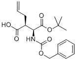 Erythro-n-[(phenylmethoxy)carbonyl]-3-allyl-l-aspartic acid 1-tert-butyl ester Structure,123975-62-2Structure