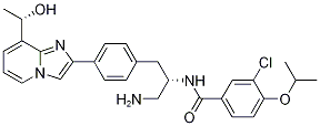 N-((s)-1-氨基-3-(4-(8-((s)-1-羥基乙基)咪唑并[1,2-a]吡啶-2-基)苯基)丙烷-2-基)-3-氯-4-異丙氧基苯甲酰胺結(jié)構(gòu)式_1240137-87-4結(jié)構(gòu)式