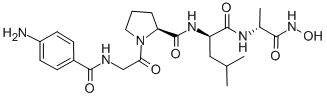 4-Aminobenzoyl-Gly-Pro-D-Leu-D-Ala hydroxamic acid Structure,124168-73-6Structure