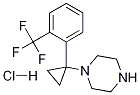 1-(1-(2-(Trifluoromethyl)phenyl)cyclopropyl)piperazine hydrochloride Structure,1245643-43-9Structure