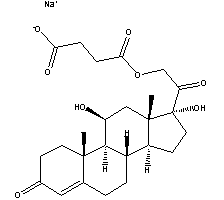 Hydrocortisone sodium succinate Structure,125-04-2Structure