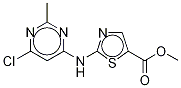 2-[(6-Chloro-2-methyl-4-pyrimidinyl)amino]-5-thiazolecarboxylic acid methyl ester Structure,1251716-80-9Structure