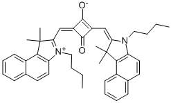 (4Z)-4-[(3-丁基-1,1-二甲基-1H-苯并[E]吲哚鎓-2-基)亞甲基]-2-[(E)-(3-丁基-1,1-二甲基-1,3-二氫-2H-苯并[E]吲哚-2-亞基)甲基]-3-氧代-1-環(huán)丁烯-1-醇結(jié)構(gòu)式_125597-36-6結(jié)構(gòu)式