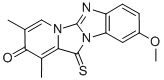 9-Methoxy-1,3-dimethyl-12-thioxopyrido[1’,2’:3,4]imidazo-[1,2-a]benzimidazol-2(12h)-one Structure,125656-83-9Structure