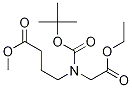 Methyl 4-[n-boc-n-(2-ethoxy-2-oxoethyl)amino]butanoate Structure,1256633-34-7Structure