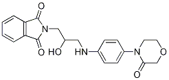 2-(2-Hydroxy-3-(4-(3-oxomorpholino)phenylamino)propyl)isoindoline-1,3-dione Structure,1257527-98-2Structure