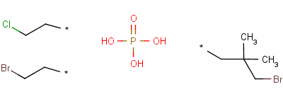 2-Bromo-1,1-dimethylethyl 2-bromoethyl 2-chloroethyl phosphate Structure,125997-20-8Structure