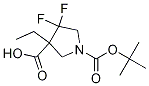 1-Tert-butyl 3-ethyl 4,4-difluoropyrrolidine-1,3-dicarboxylate Structure,1260887-81-7Structure