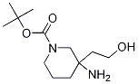 Tert-butyl 3-amino-3-(2-hydroxyethyl)piperidine-1-carboxylate Structure,1263773-99-4Structure