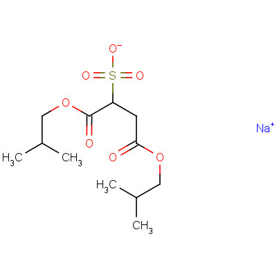 Sodium diisobutyl sulfosuccinate Structure,127-39-9Structure