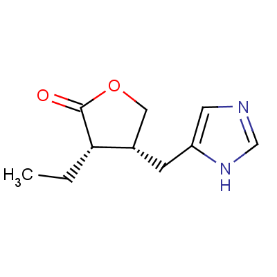 毛果蕓香啶結構式_127-67-3結構式