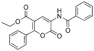 Ethyl 3-(benzoylamino)-2-oxo-6-phenyl-2h-pyran-5-carboxylate Structure,127143-18-4Structure