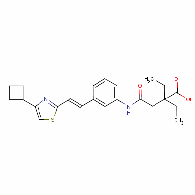 Cinalukast Structure,128312-51-6Structure