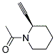 Piperidine, 1-acetyl-2-ethynyl-, (r)-(9ci) Structure,128960-03-2Structure