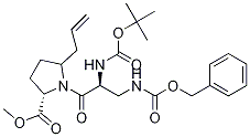 (2S)-5-烯丙基-1-((s)-3-(((芐氧基)羰基)氨基)-2-((叔丁氧基羰基)氨基)丙?；?吡咯烷-2-羧酸甲酯結(jié)構(gòu)式_1296138-82-3結(jié)構(gòu)式