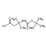 3-Tert-butoxycarbonylamino-3-methyl-butyric acid Structure,129765-95-3Structure