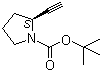 1-Pyrrolidinecarboxylic acid, 2-ethynyl-, 1,1-dimethylethyl ester, (2S)- Structure,130495-08-8Structure