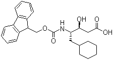 (3S,4s)-4-((((9h-fluoren-9-yl)methoxy)carbonyl)amino)-5-cyclohexyl-3-hydroxypentanoic acid Structure,130597-31-8Structure