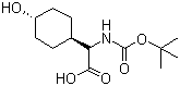 (R)-2-(tert-butoxycarbonylamino)-2-((1r,4R)-4-hydroxycyclohexyl)acetic acid Structure,130624-89-4Structure