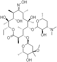 紅霉素A肟結(jié)構(gòu)式_13127-18-9結(jié)構(gòu)式