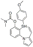 5-(4-Methoxyphenyl)pyrrolo[2,1-d][1,5]benzothiazepin-4-ol N,N-dimethylcarbamate Structure,131403-82-2Structure