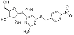 6-(4-Nitrobenzylthio)guanosine Structure,13153-27-0Structure