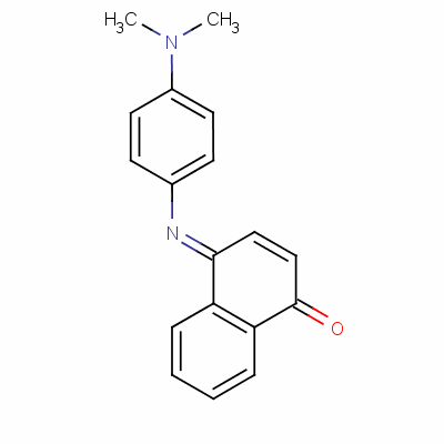 N-(4-dimethylaminophenyl)-1,4-naphthoquinomeimine Structure,132-31-0Structure