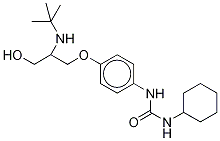 N-cyclohexyl-n’-[2-(tert-butyl)amino-3-hydroxypropoxy]phenylurea-d5 Structure,1329835-86-0Structure