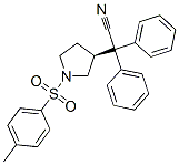 3-(S)-(1-cayano-1,1-diphenylmethyl)-1-tosylpyrrolidine Structure,133099-09-9Structure