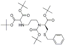 3-Benzylsulfanyl-2-(s)-{[2-(bis-tert-butoxycarbonylmethyl-amino)-ethyl]- tert-butoxycarbonylmethyl-amino}-propionic acidtert-butyl ester Structure,1331899-92-3Structure