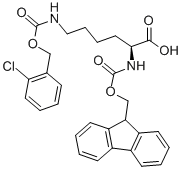 N-(9-Fluorenylmethyloxycarbonyl)-N-(2-chlorobenzyloxycarbonyl)-L-lysine Structure,133970-31-7Structure