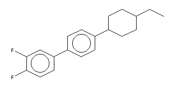 3,4-Difluoro-4-(4-ethylcyclohexyl)biphenyl Structure,134412-18-3Structure