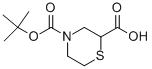 4-(tert-butoxycarbonyl)thiomorpholine-2-carboxylic acid Structure,134676-67-8Structure