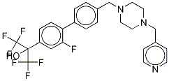 2-氟-4-[[4-(4-吡啶甲基)-1-哌嗪]甲基]-α,α-雙(三氟甲基)-[1,1-聯(lián)苯]-4-甲醇結(jié)構(gòu)式_1359164-11-6結(jié)構(gòu)式